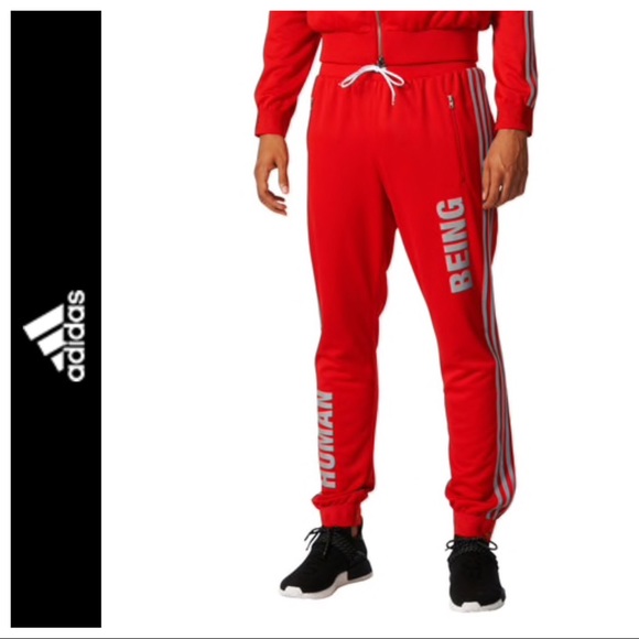 human being adidas pants